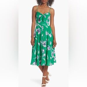Almost New Eliza J Tie Front Midi Dress